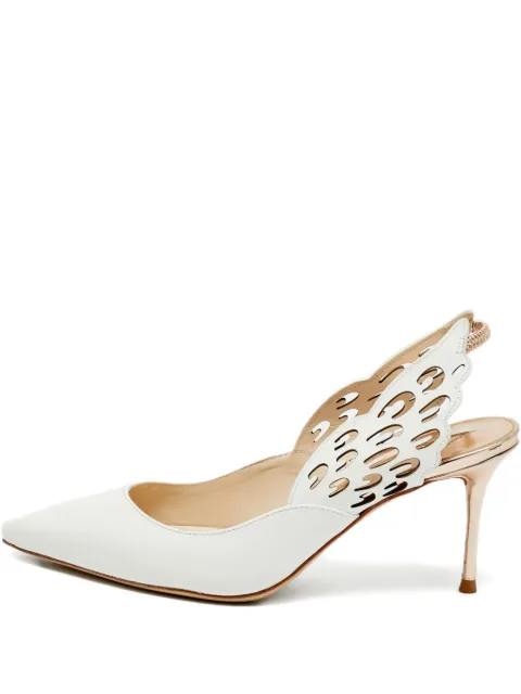 Sophia Webster Angelo cut-out leather pumps White 1224815