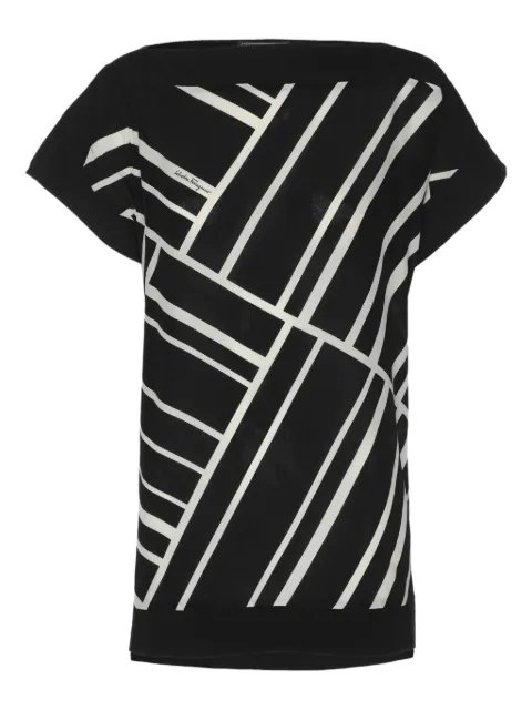 Ferragamo Pre-Owned geometric-print top Black 1154808