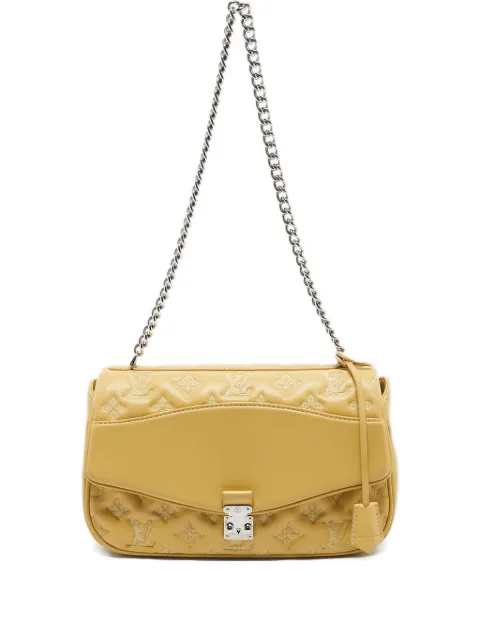 Louis Vuitton Pre-Owned 2012 monogram embroidered shoulder bag Yellow 1191019
