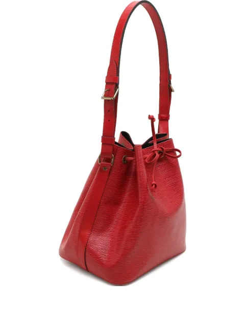 Louis Vuitton Pre-Owned 1993 Petit Noe leather bucket bag Red 1156118