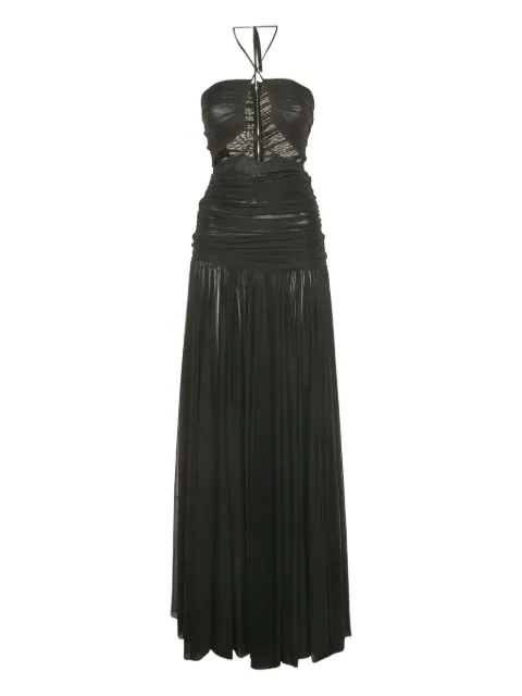 Dolce & Gabbana Pre-Owned halterneck ruched dress Black 1183863