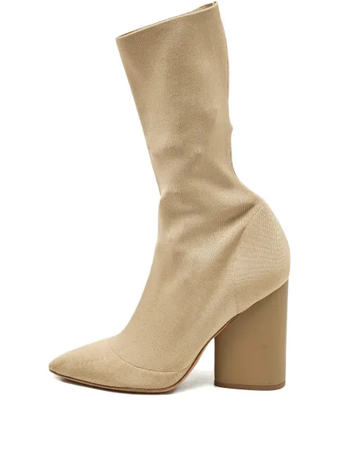adidas Yeezy Beige block-heel ankle boots Neutrals 1119464
