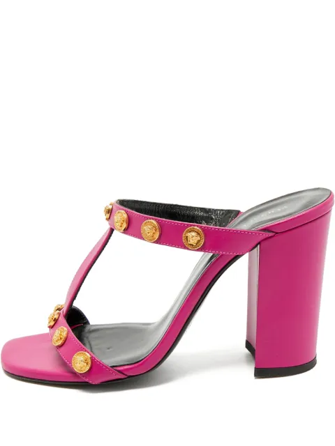 Versace Pre-Owned Medusa leather sandals Pink 1171423