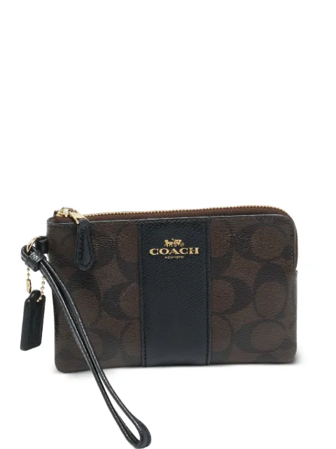 Coach Vintage corner-zip clutch bag Brown 1192135