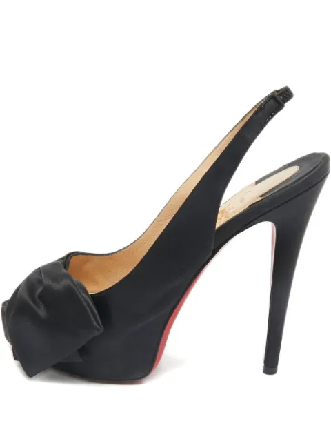 Christian Louboutin Pre-Owned bow-detail pumps Black 1161203