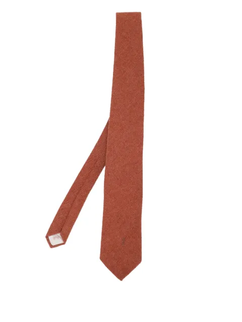 Saint Laurent Pre-Owned logo-detail tie Brown 1130285