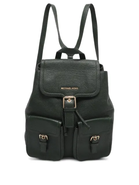 Michael Michael Kors flap leather backpack Green 1228349