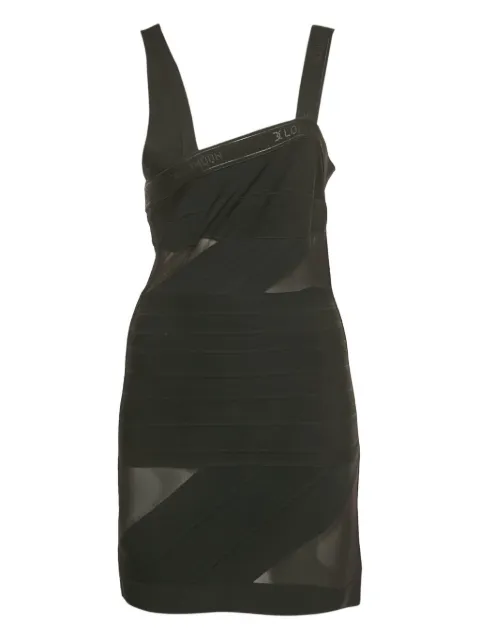 David Koma mesh-textured dress Black 1230010
