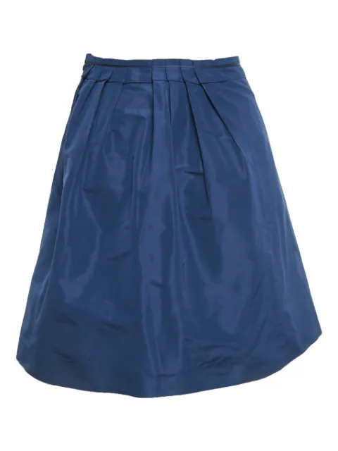 Miu Miu Pre-Owned pleated mini skirt Blue 1228180