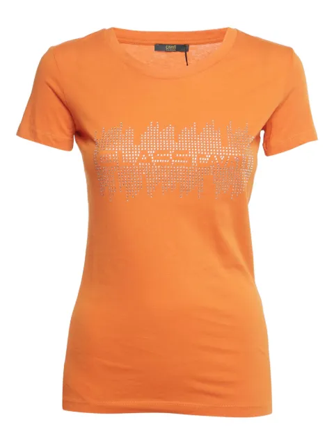 Cavalli Class logo-detail T-shirt Orange 1233114