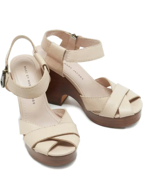 Marc Jacobs Vintage leather ankle-strap sandal Neutrals 1223260