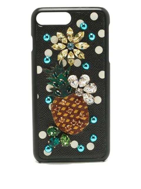 Dolce & Gabbana Pre-Owned fruit-print iPhone 7 Plus case Black 1220788
