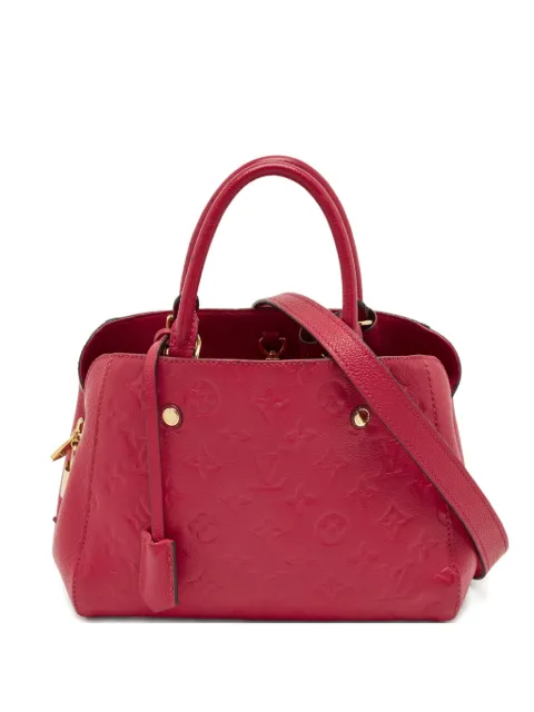 Louis Vuitton Pre-Owned 2015 Montaigne Monogram leather tote bag Pink 1222884