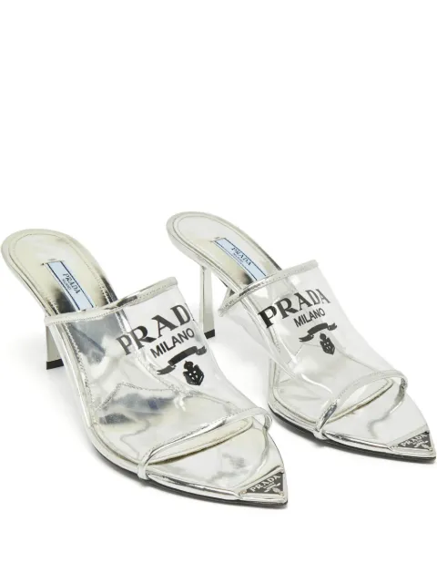 Prada Pre-Owned logo-detail sandals White 1186495