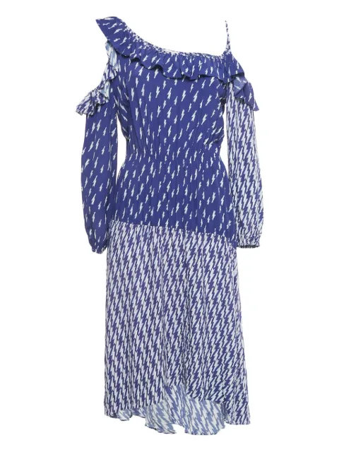 SANDRO crepe midi dress Blue 1233688