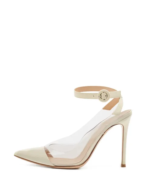 Gianvito Rossi ankle strap court pump shoes Neutrals 1188572