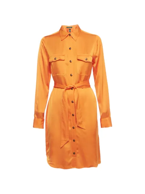 Polo Ralph Lauren Vintage satin button dress Orange 1221612