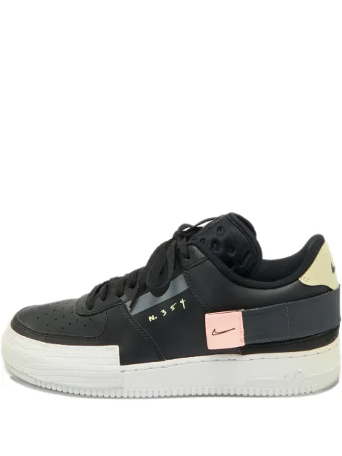 Nike Vintage Air Force 1 Type leather sneakers Black 1221661