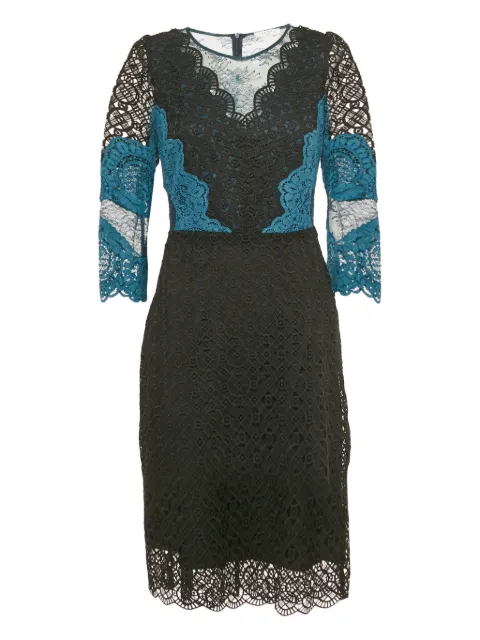 SANDRO lace-pattern midi dress Black 1228010