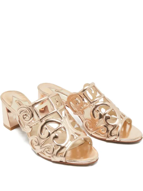 Sophia Webster cut-out leather mules Pink 1212417