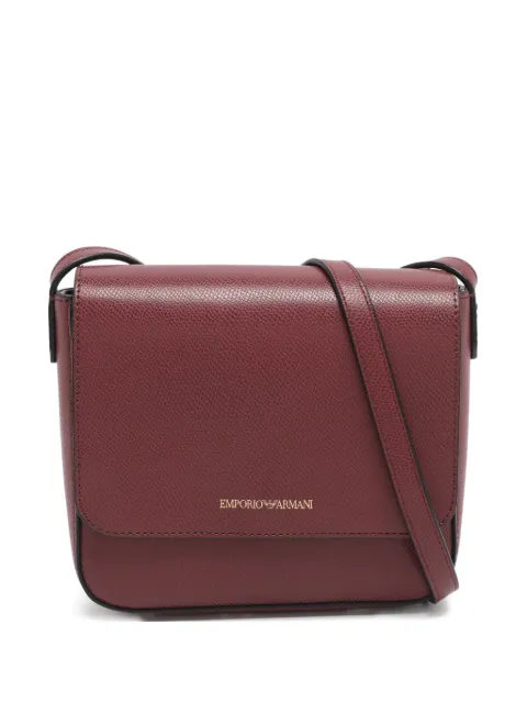 Emporio Armani Pre-Owned faux-leather crossbody bag Red 1218082