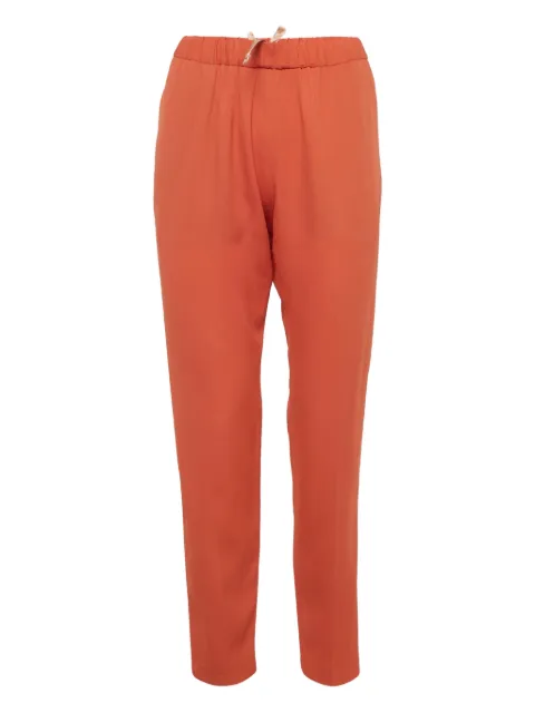 Dries Van Noten Pre-Owned crepe tailored trousers Orange 1212539