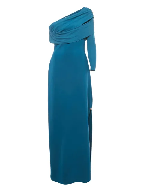CHATS BY C.DAM draped one-sleeve maxi dress Blue 1208094