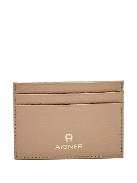 Aigner Vintage leather card holder Neutrals 1206056
