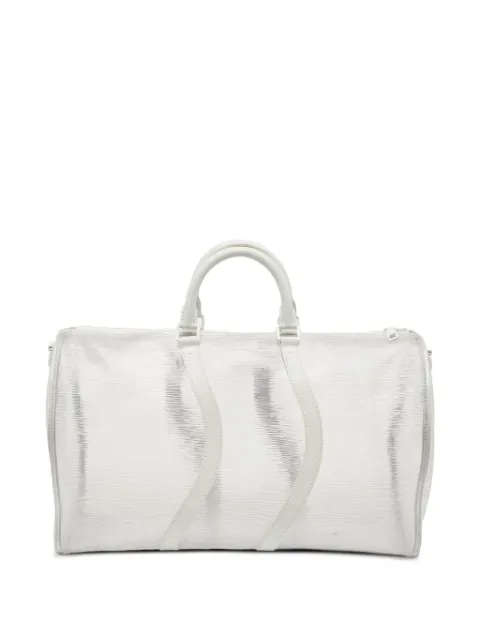 Louis Vuitton Pre-Owned 2019 Keepall Bandouliere 50 tote bag White 1193096
