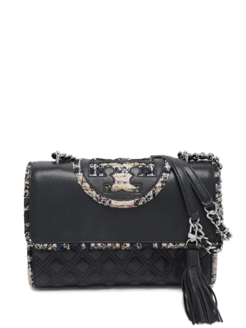 Tory Burch Fleming leather-quilted shoulder bag Blue 1190110