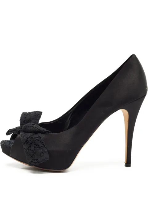 Dolce & Gabbana Pre-Owned peep-toe heeled pumps Black 1197296