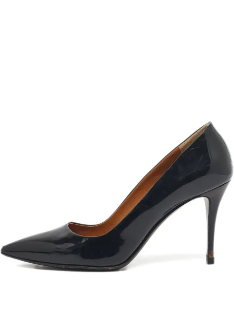 Fendi Pre-Owned pointed toe leather shoes Black 1202270