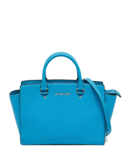 Michael Kors Vintage large Selma leather tote bag Blue 1194788