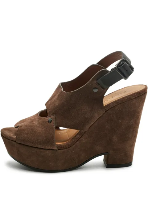 See By Chloé Vintage platform wedge sandals Brown 1226103