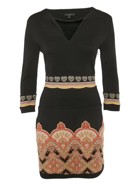 Etro Pre-Owned Mini printed dress Black 1214926