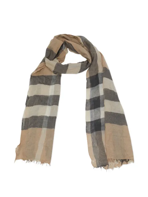 Burberry Pre-Owned Nova check woven shawl Neutrals 1225924