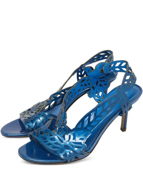Sergio Rossi cut-out slingback sandals Blue 1231622