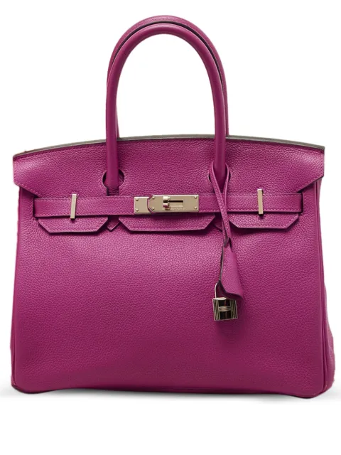 Hermès Pre-Owned 2017 30 Birkin leather tote bag Purple 1208703