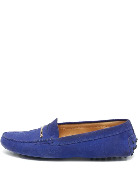 Tod's Vintage suede loafers Blue 1232782