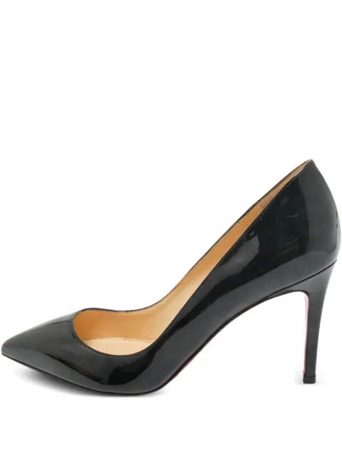 Christian Louboutin Pre-Owned Pigalle pointed-toe patent leather pumps Black 1212397