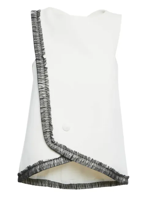 Balenciaga Pre-Owned lace-detail sleeveless top White 1206471