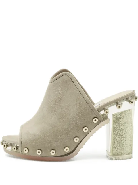 Jimmy Choo Pre-Owned suede heeled sandals Grey 1211848