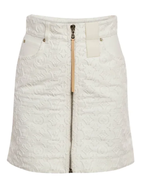 Louis Vuitton Pre-Owned fil-coupe monogram skirt White 1206877