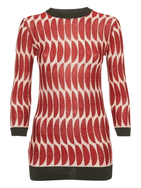 Marni Pre-Owned knitted sheer sweater Red 1218741