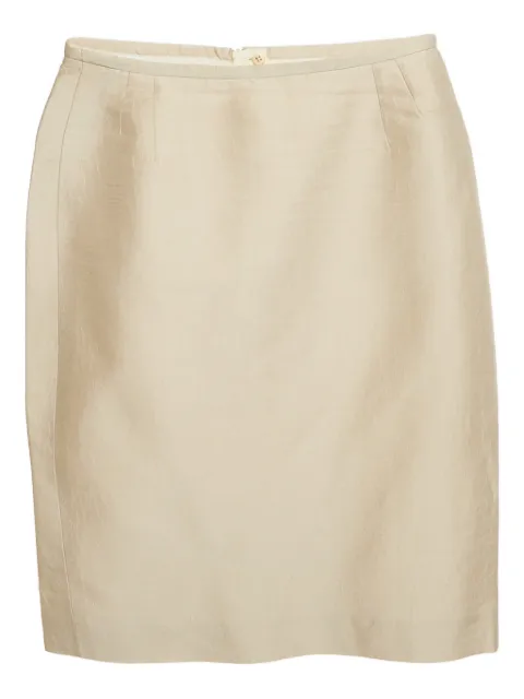 Armani Vintage jacquard pencil skirt Neutrals 1183890
