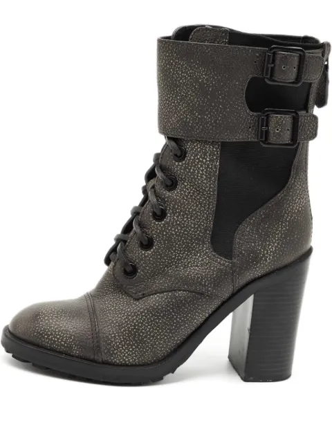 Tory Burch Broome buckle-fastening leather boots Grey 1207074