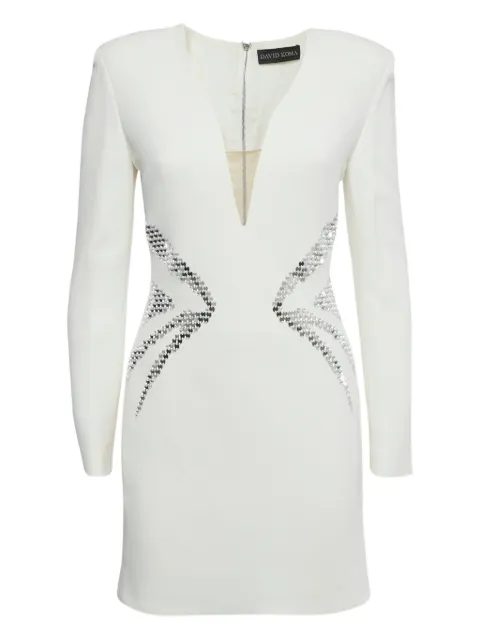 David Koma mirror-embellishments mini dress White 1194238