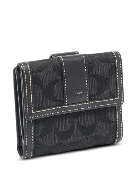 Coach Vintage logo-detail flap wallet Black 1192959