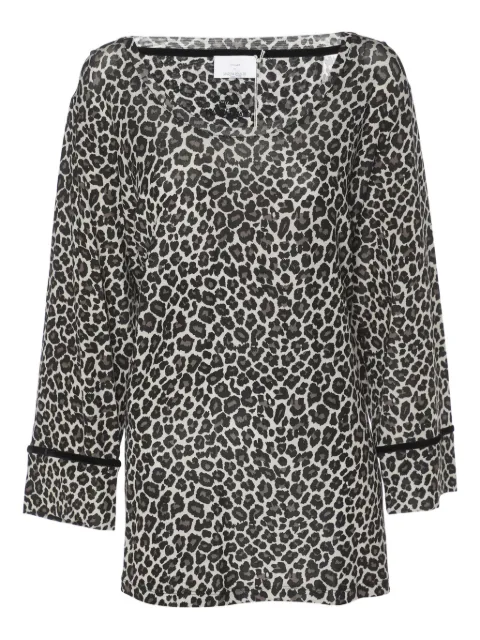 Marina Rinaldi animal-print tunic Grey 1186367