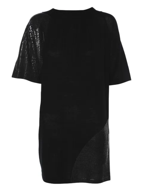 Marina Rinaldi sequin-embellished neck-tie top Black 1186399
